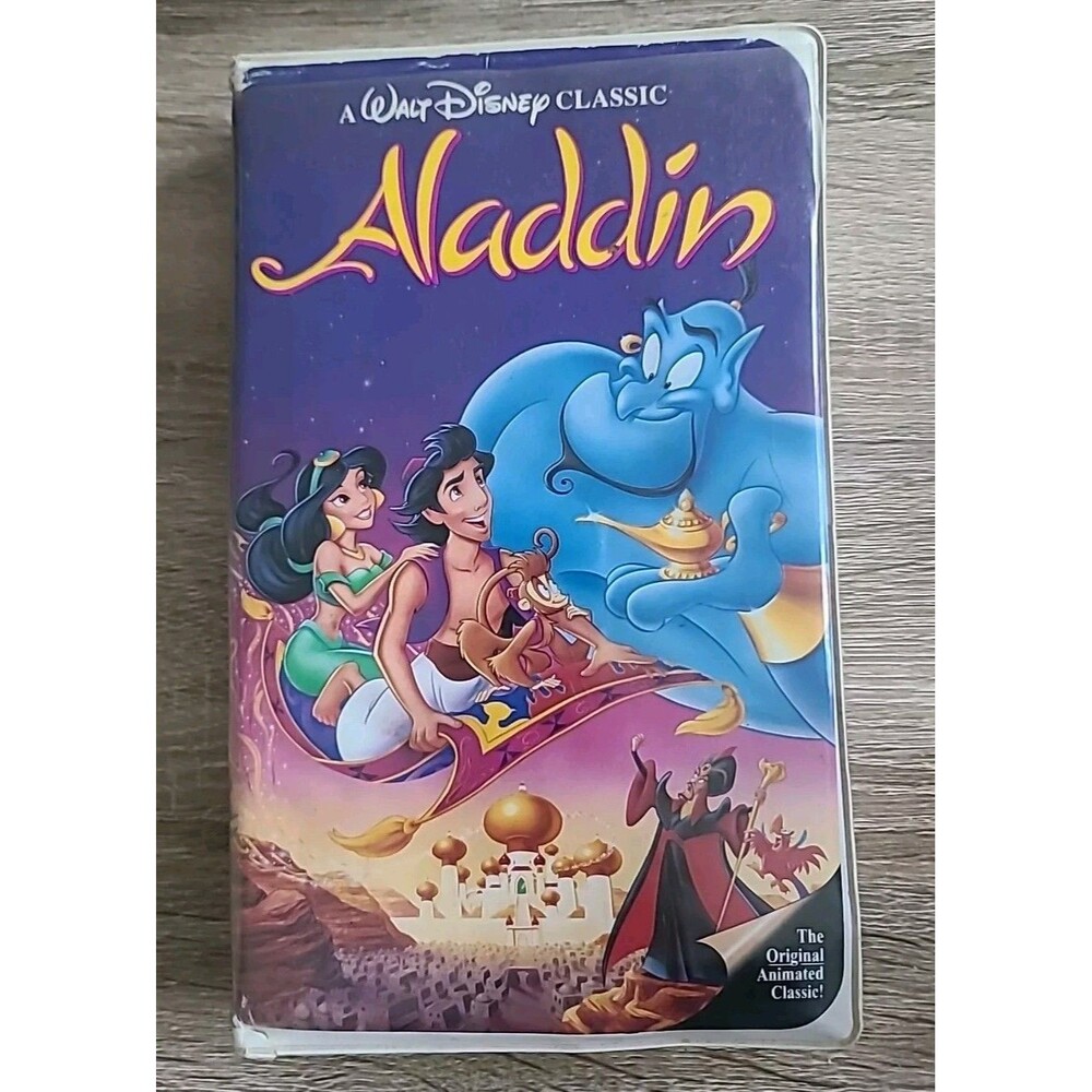 Disney's Aladdin Black Diamond (VHS, 1993) Great Condition *Rare*
